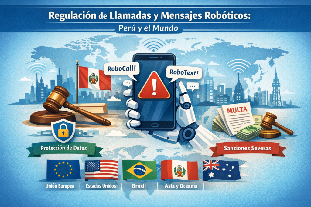 Regulación de llamadas y mensajes robóticos: análisis administrativo de Perú y contraste con modelos internacionales